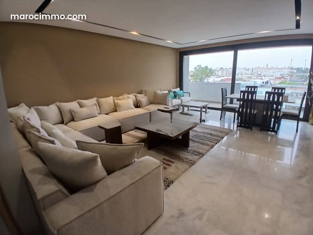 Appartement meublé 145 m² avec terrasse à Riyad Rabat — Rabat