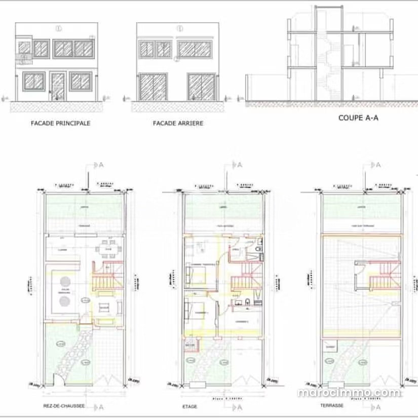 New-build 149 m² villa, 3 bedrooms, Aïn Chock, Casablanca — Casablanca