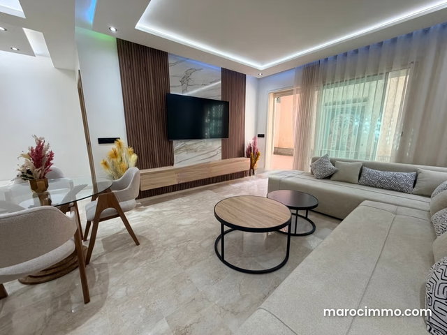 New Ground Floor Apartment in Gueliz, 2 Bedrooms, Pool, Parking — 5