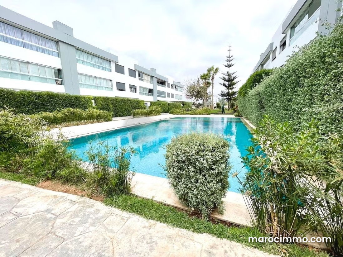 Appartement rez, de, jardin 219 m² à Dar Bouazza avec piscine — Dar Bouazza