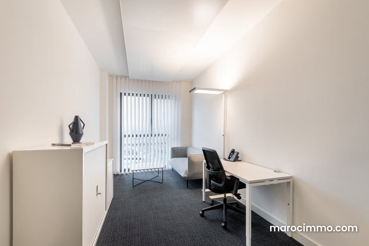 50 m² Office for Rent in Al Qods, Casablanca, Fully Equipped — Casablanca