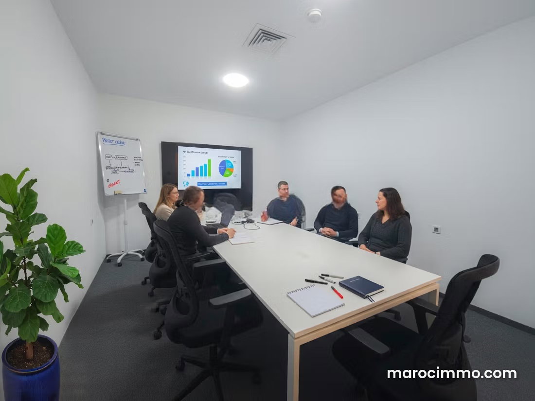 Bureau à louer Al Qods Casablanca, immeuble sécurisé — Casablanca