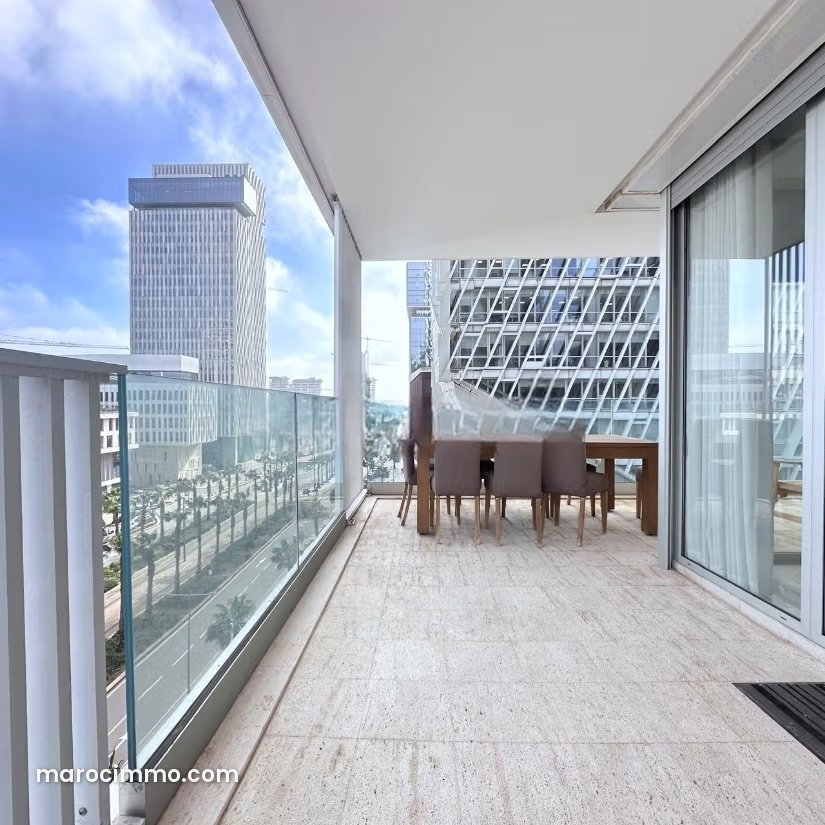 Furnished 120 m² apartment, 2 bedrooms, Casablanca Finance City — Casablanca