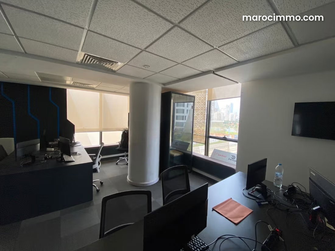 Furnished 90 sqm Office for Rent, Casablanca Finance City — Casablanca