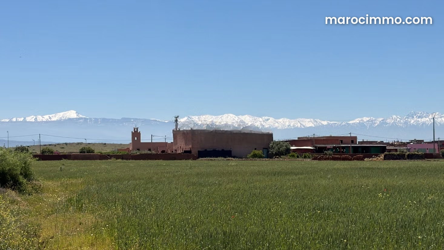 11,600 m² Plot on Route de Fès, Marrakech, with Dual Access — Marrakesh