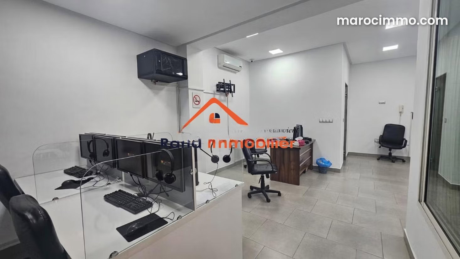 Bureau 110 m² à louer, Agdal, Rabat, rez, de, chaussée avec parking — Rabat