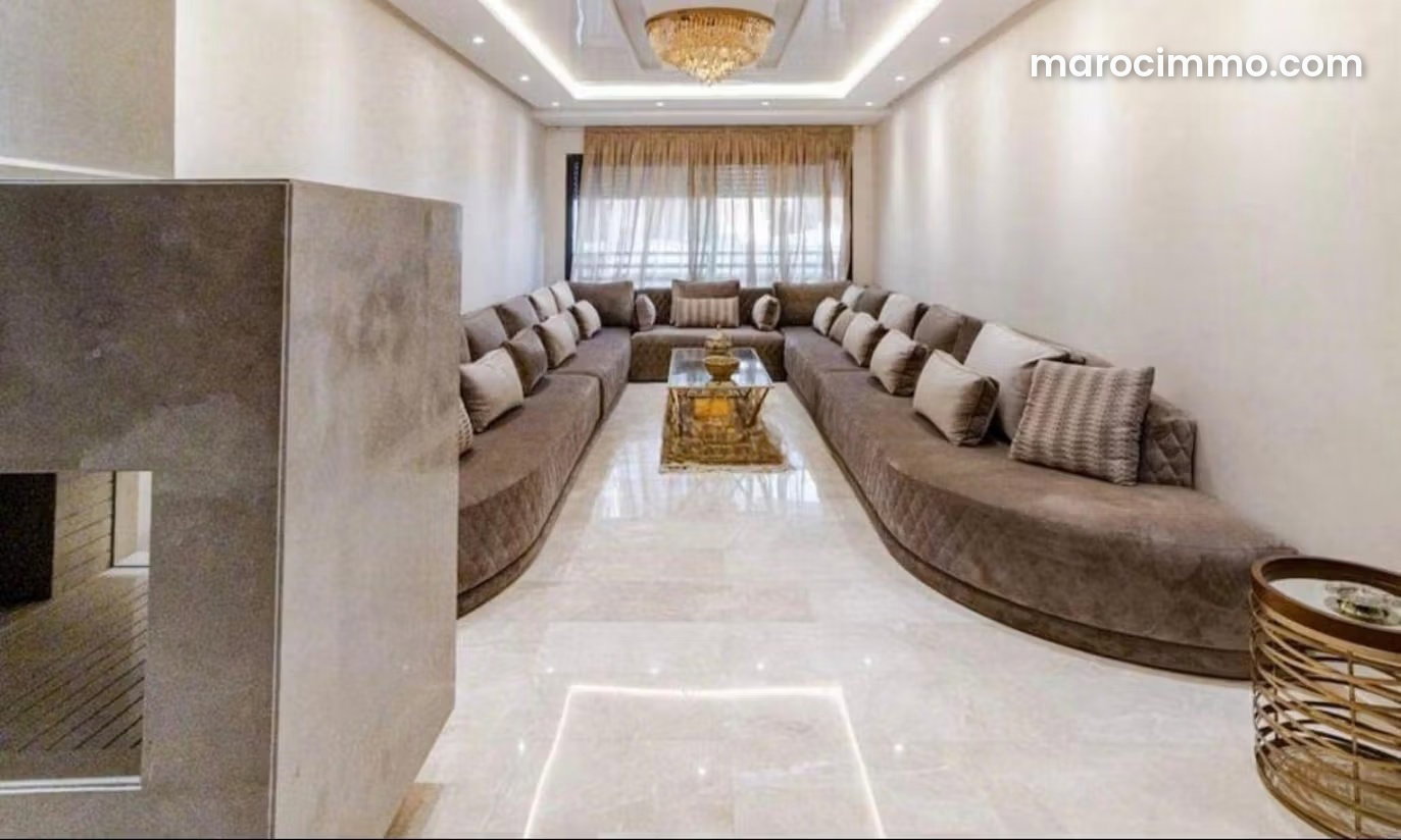 160 m² Furnished 3-Bedroom Apartment in Ferme Bretone, Casablanca — Casablanca