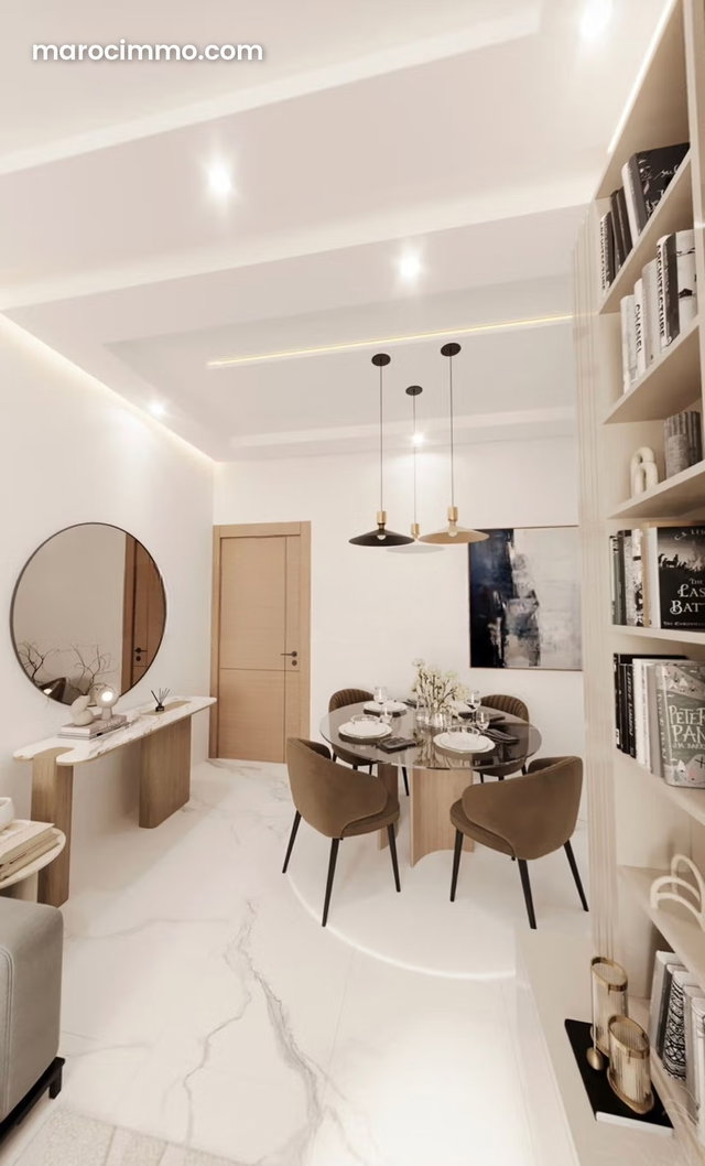 Appartement à l'achat à Marjane. Surface totale 55 m². Porte blindée et système de double vitrage — 2
