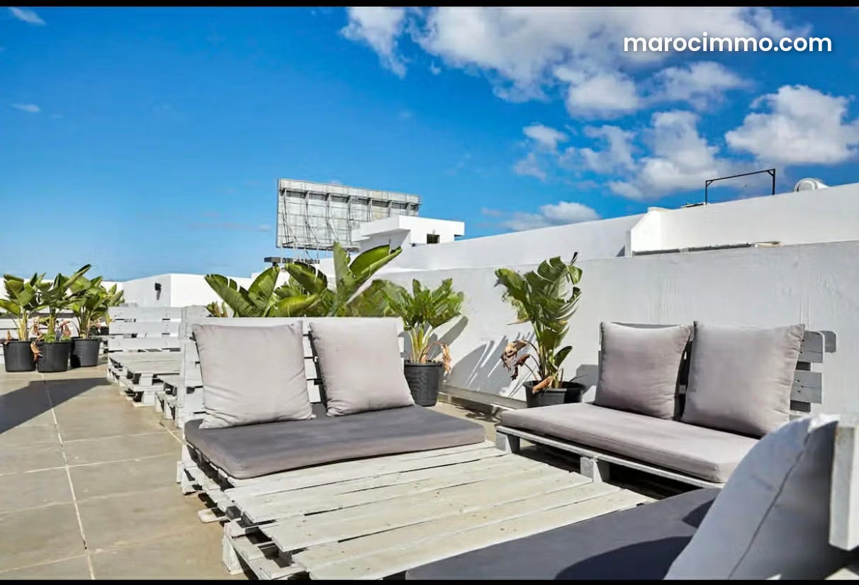 Furnished 55 m² Studio with Terrace and Garden, Ferme Bretone, Casablanca — Casablanca