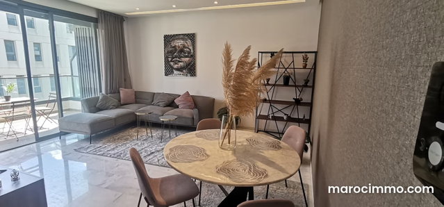 Bel appartement en location à Casablanca Finance City. Surface de 90 m². Meublé — 3