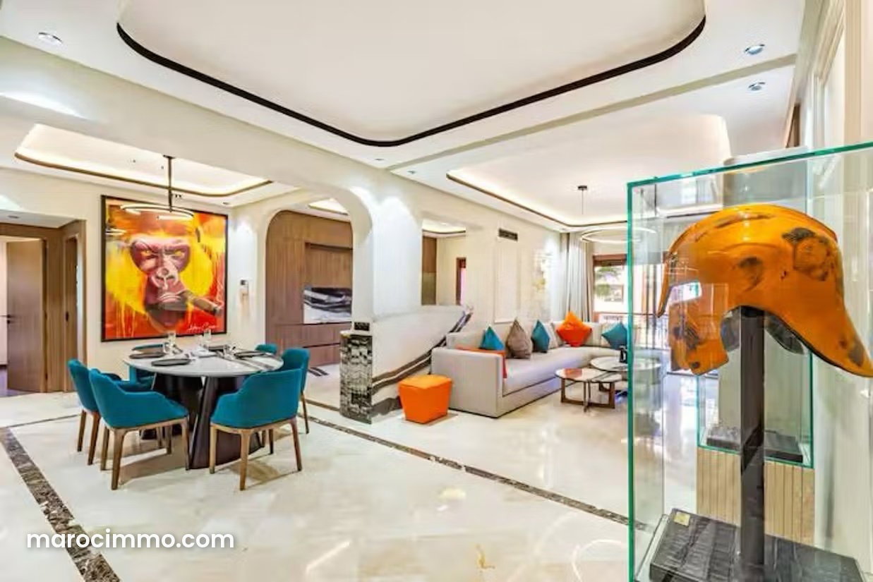 138 sqm Furnished Apartment in Hivernage, Marrakech, with Open Views — Marrakesh