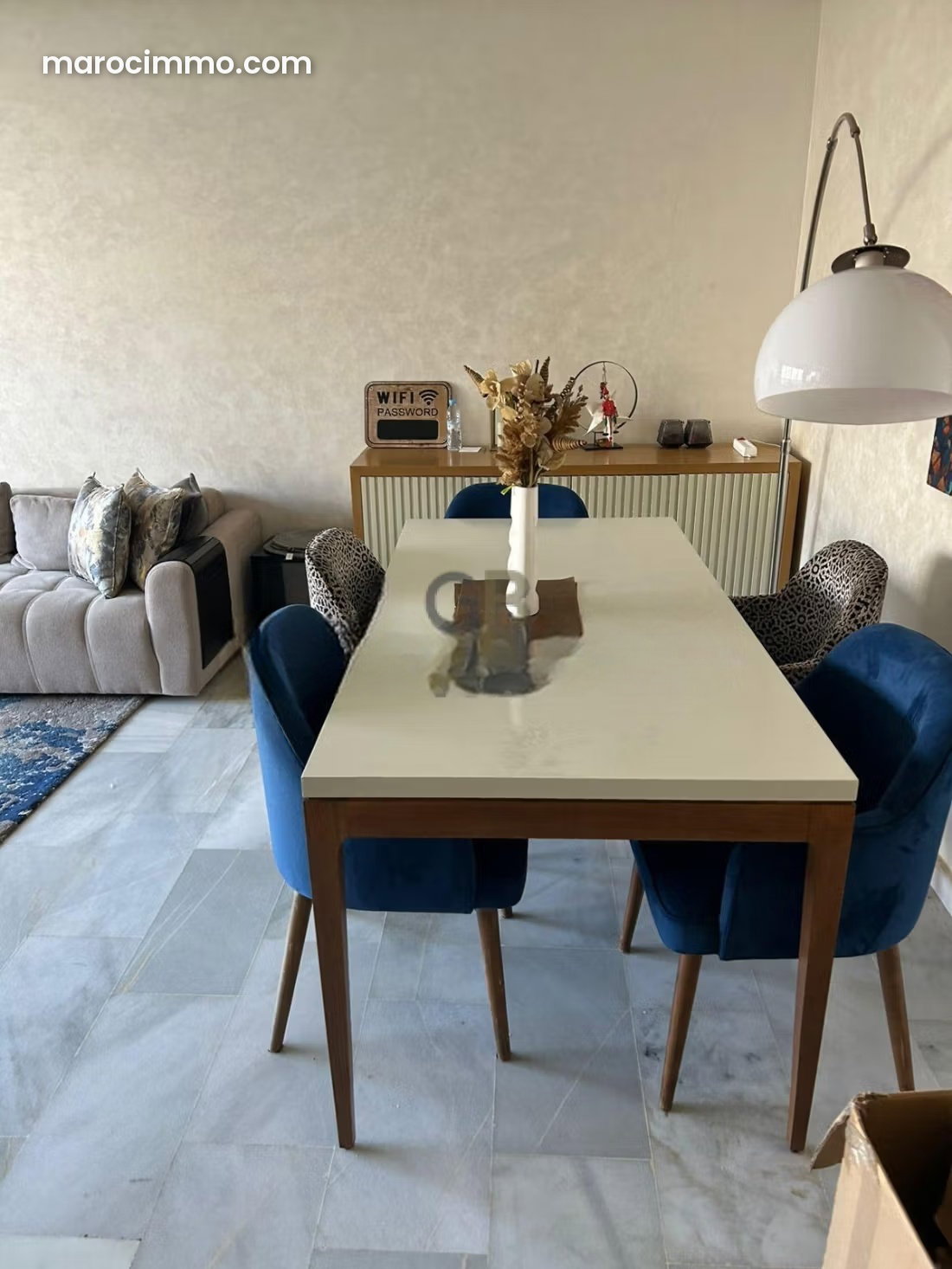 Furnished 100 sqm apartment with terrace in Riyad, Rabat — Rabat