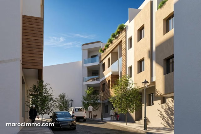 Vente d'un bel appartement à Asilah. Surface totale 52 m². Parking et ascenseur — 3