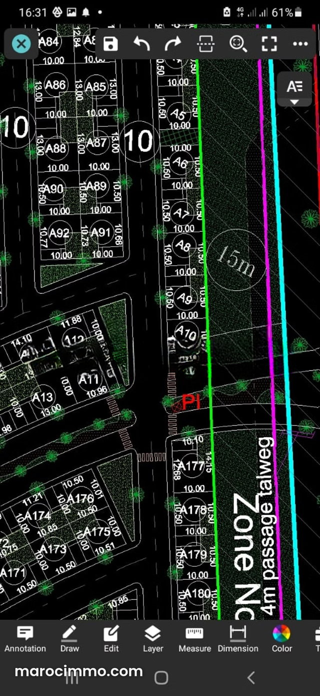 Terrain à vendre 105 m2 R2 à sport city — 2