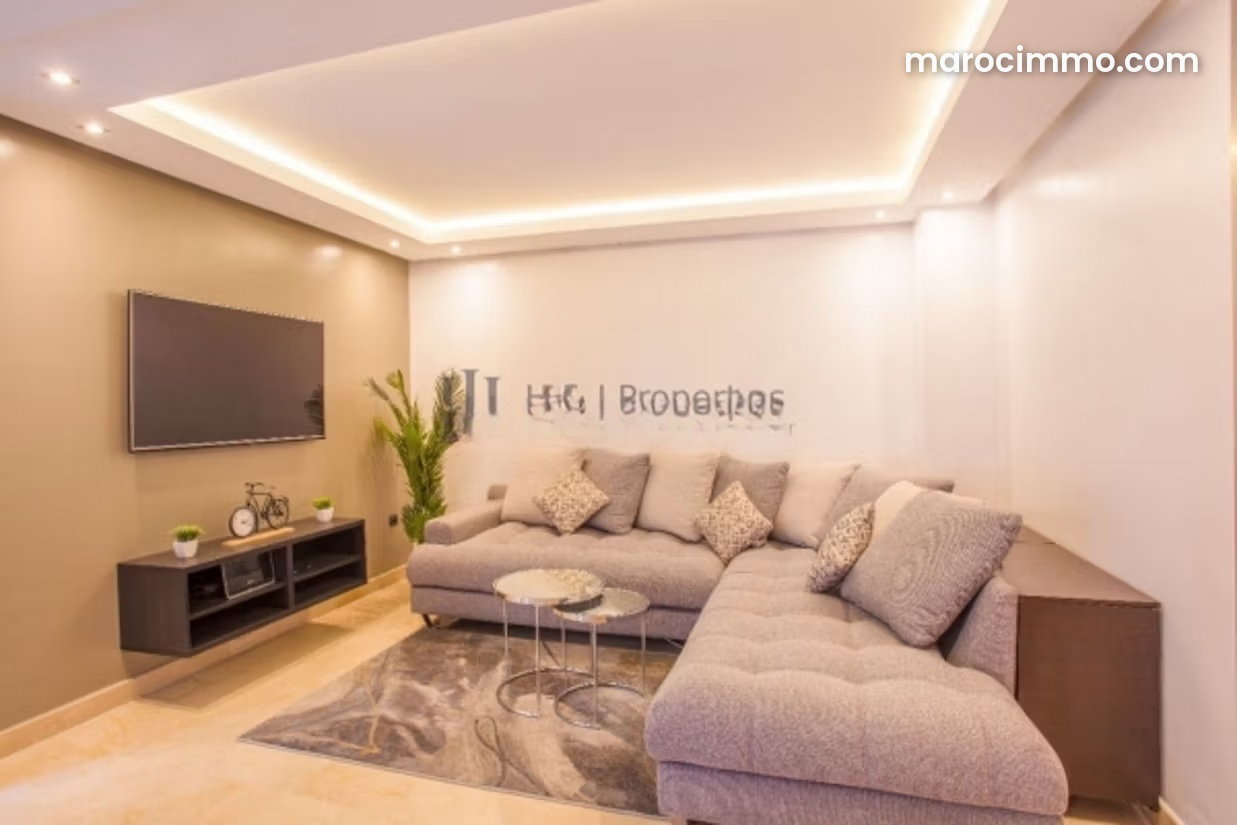 Appartement meublé 62 m², terrasse et garage, Racine Casablanca — Casablanca