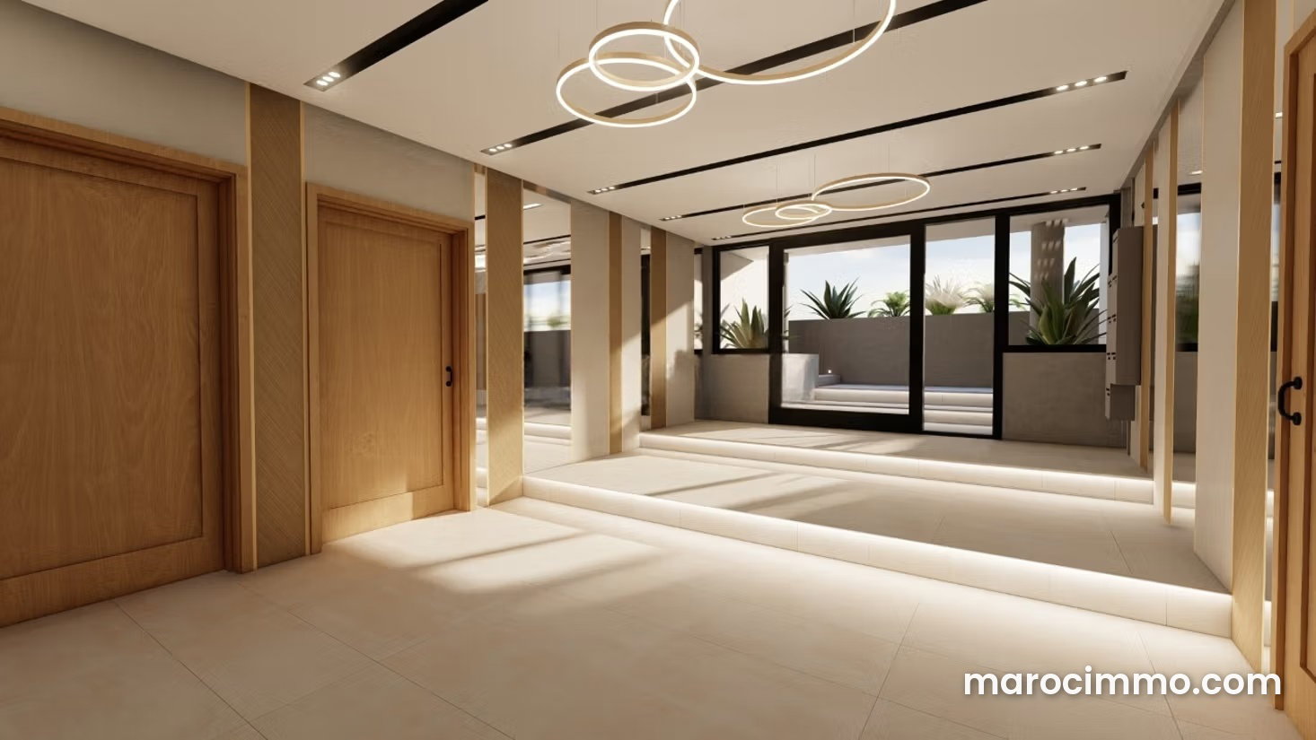 Furnished 289 sqm, 4-bedroom apartment for rent in Racine, Casablanca — Casablanca