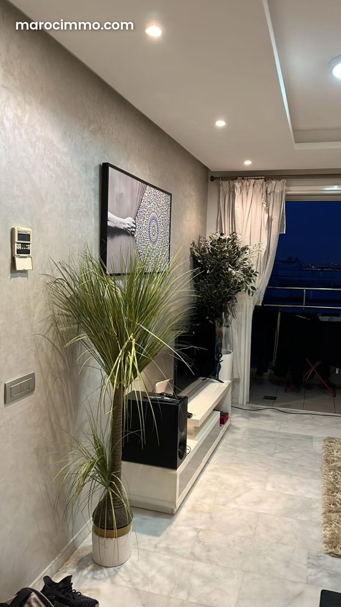 Appartement meublé 60 m², terrasse et piscine, Riyad, Rabat — Rabat