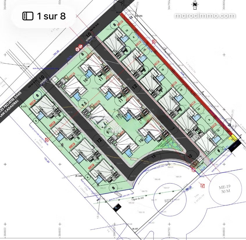 20,000 m² Serviced Land with Subdivision Plan, El Menzeh — El Menzeh