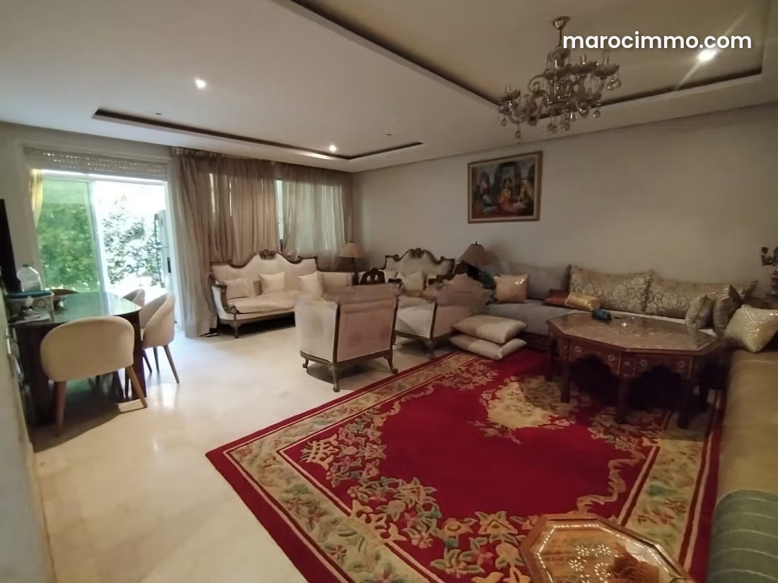 Appartement 100 m² avec jardin privatif, Riyad, Rabat — Rabat
