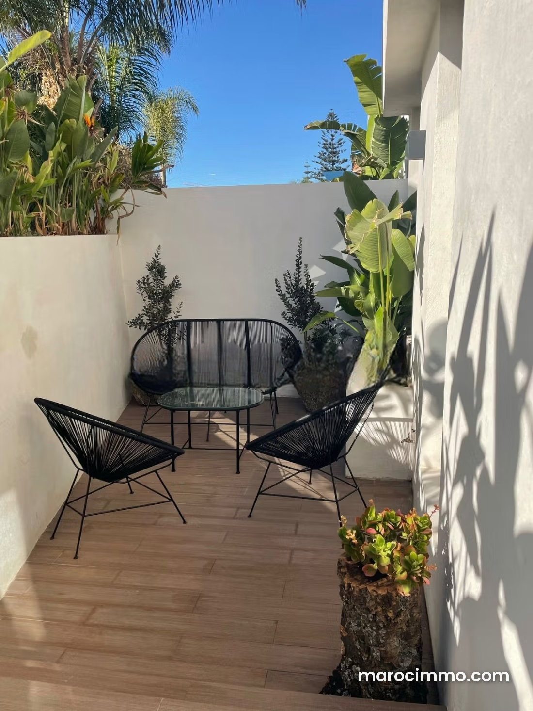 Appartement meublé 45 m², terrasse et garage, Aïn Diab Casablanca — Casablanca