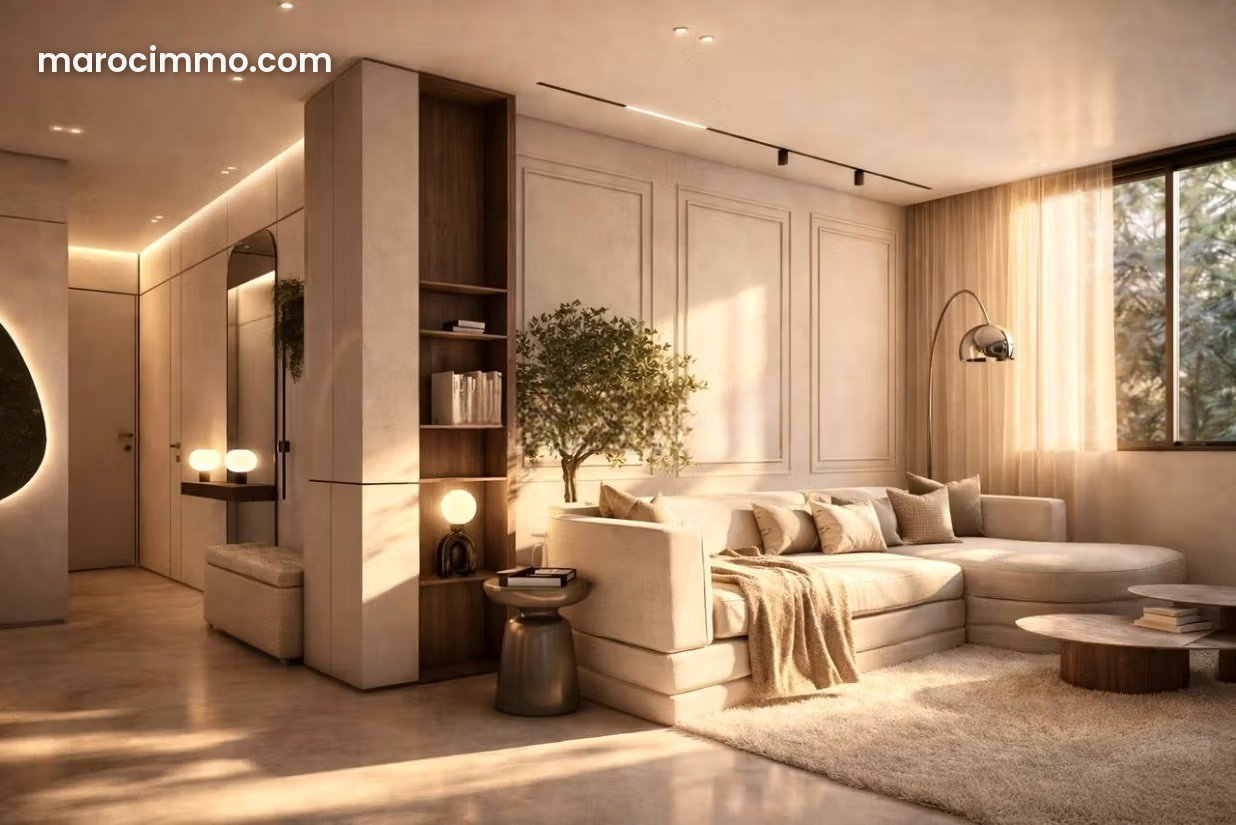 120 m² Apartment, 3 Bedrooms, Panoramic Views, Tanger Administratif — Tangier
