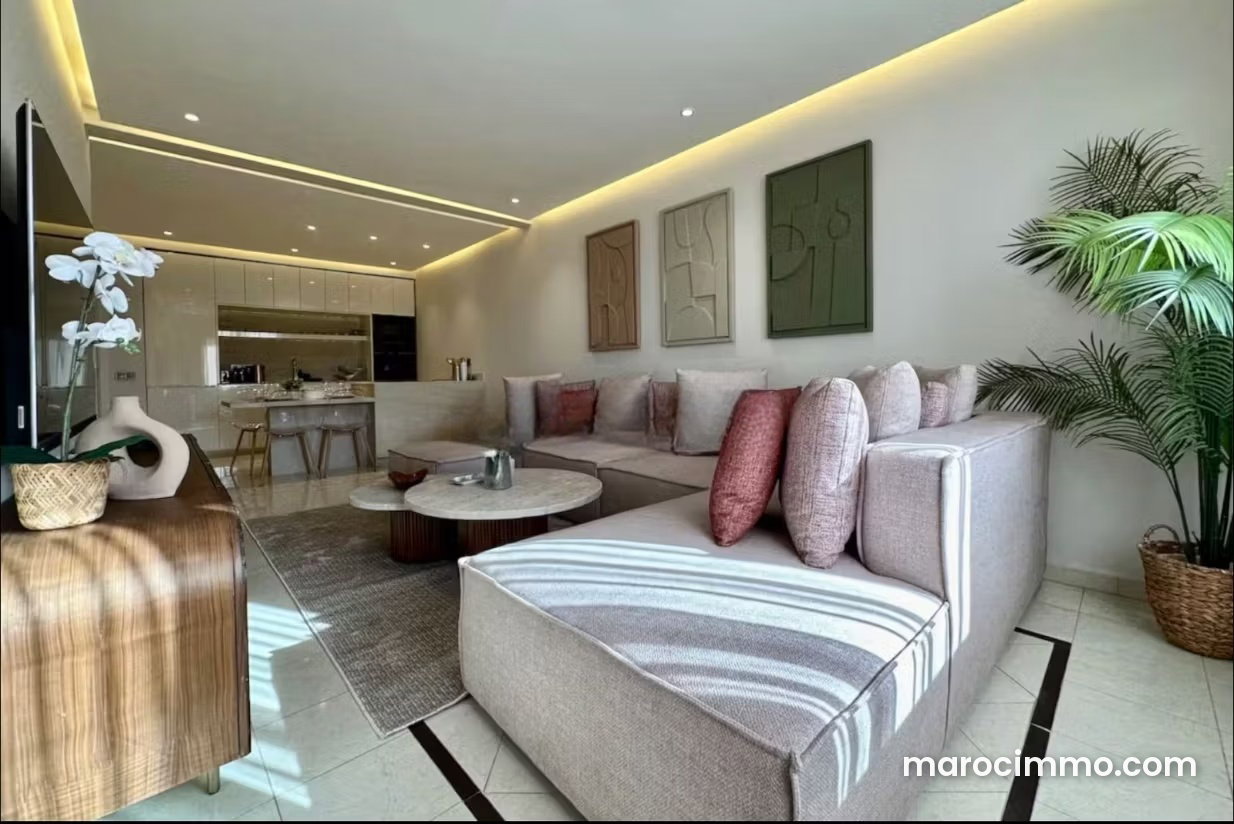 Appartement meublé avec terrasse et piscine à Guéliz Marrakech — Marrakech