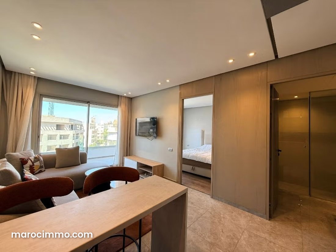Furnished 52 m² Apartment with Terrace and Garage, Ferme Bretonne — Casablanca
