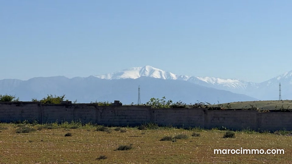 Terrain 1 Hectare, rte d’Amizmiz vue exceptionnelle