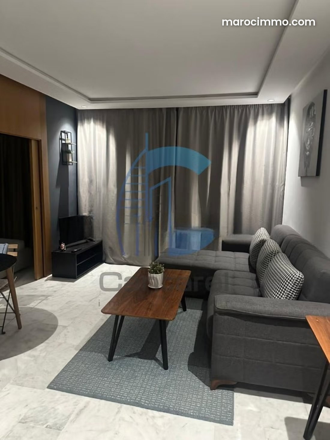 Studio meublé 55 m², terrasse, Ferme Bretone, Casablanca — Casablanca
