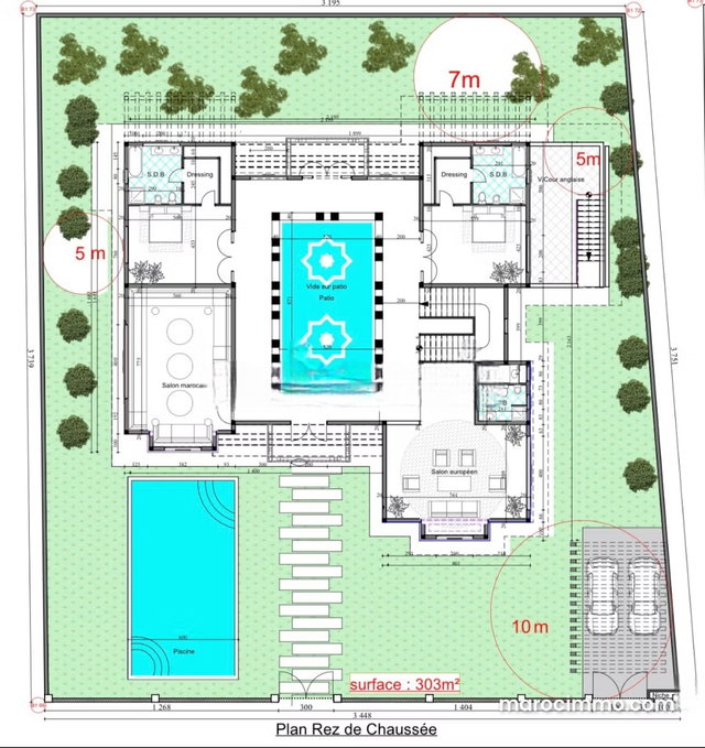 Villa de prestige 1200m² Atlas Nakhil semi finie — 4