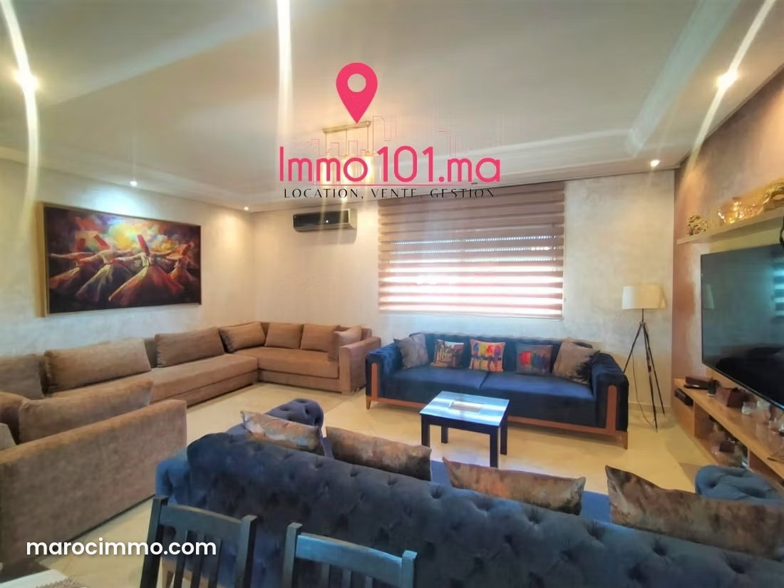 Furnished Apartment with Private Terrace in Riad Oulad Mtaa, Temara — Temara