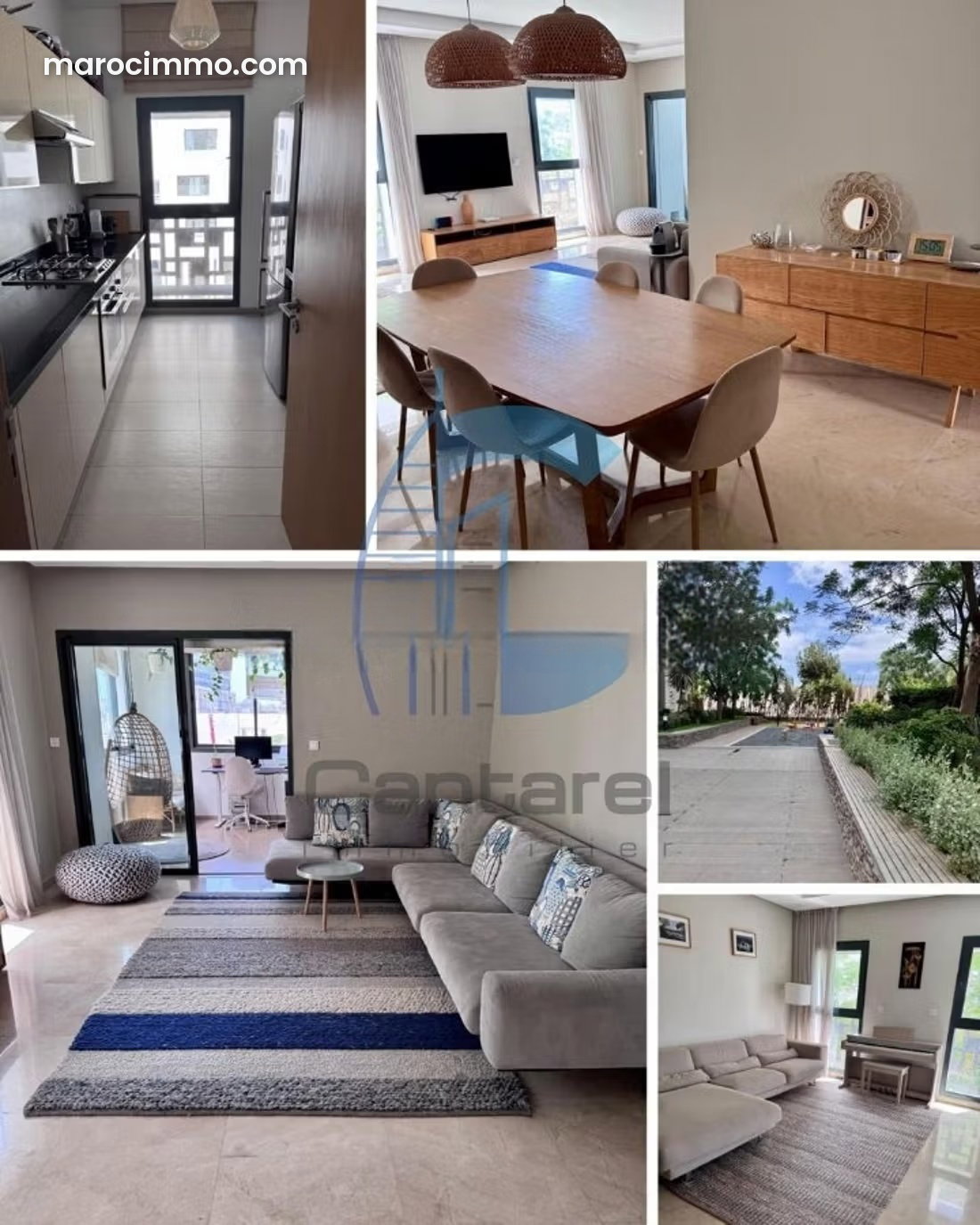 شقة مفروشة راقية للإيجار بحي Casablanca Finance City — الدار البيضاء