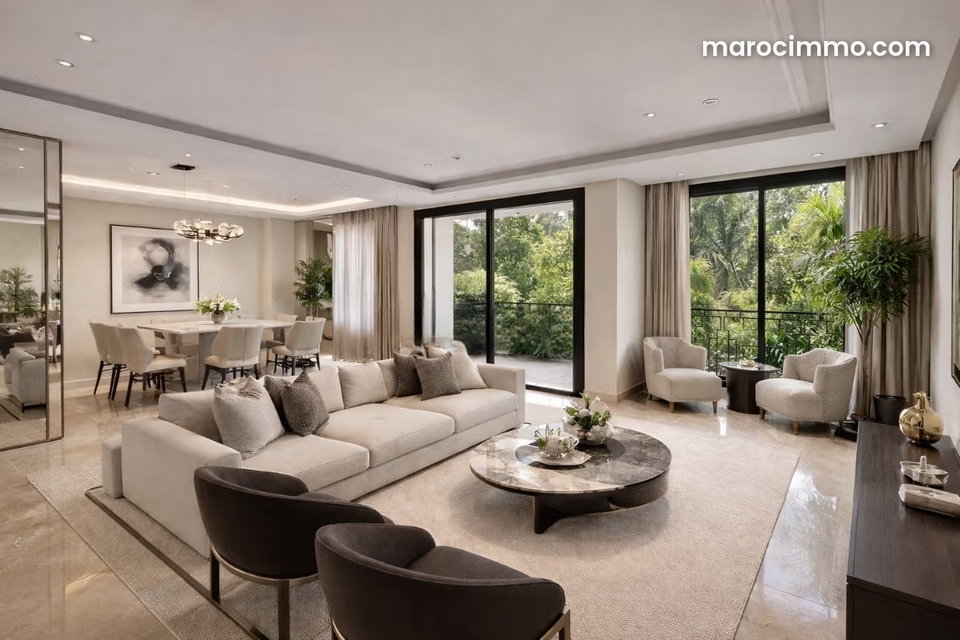 Appartement haut standing avec terrasse sur ain Diab