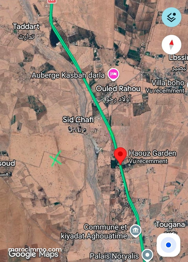 92,5 Ha TITRE sur Route de Tahnaout Marrakech — 2