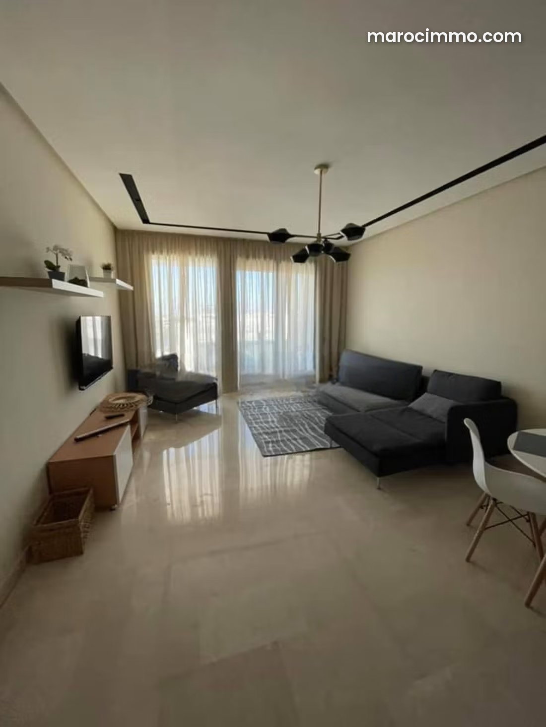 Furnished apartment with terrace for rent in Californie, Casablanca — Casablanca
