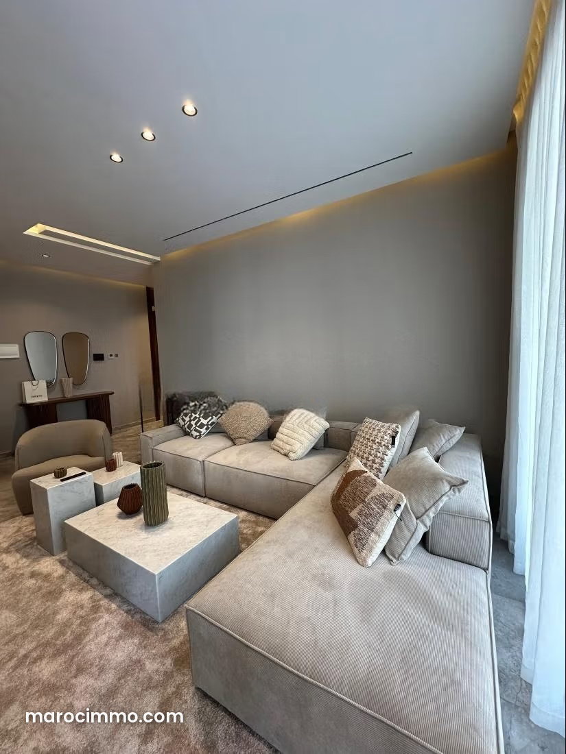 150 m² Furnished Apartment, 3 Bedrooms, Malabata, Tangier — Tangier