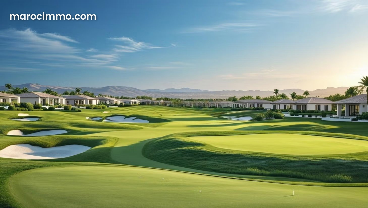 Terrain 600 m² en résidence golf, Route de Tahanaoute, Marrakech — Marrakech