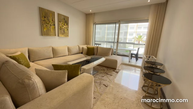Appartement 3ch meublé à louer longue durée – 150 m² – front de mer dar bouazza — 2