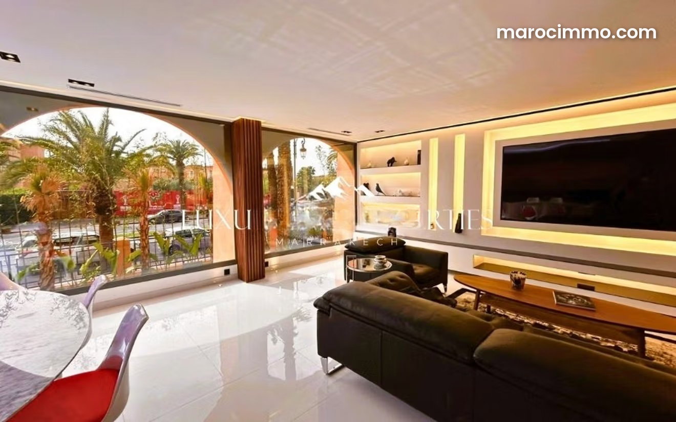 Appartement 2 suites avec jardin privatif, Hivernage, Marrakech — Marrakech