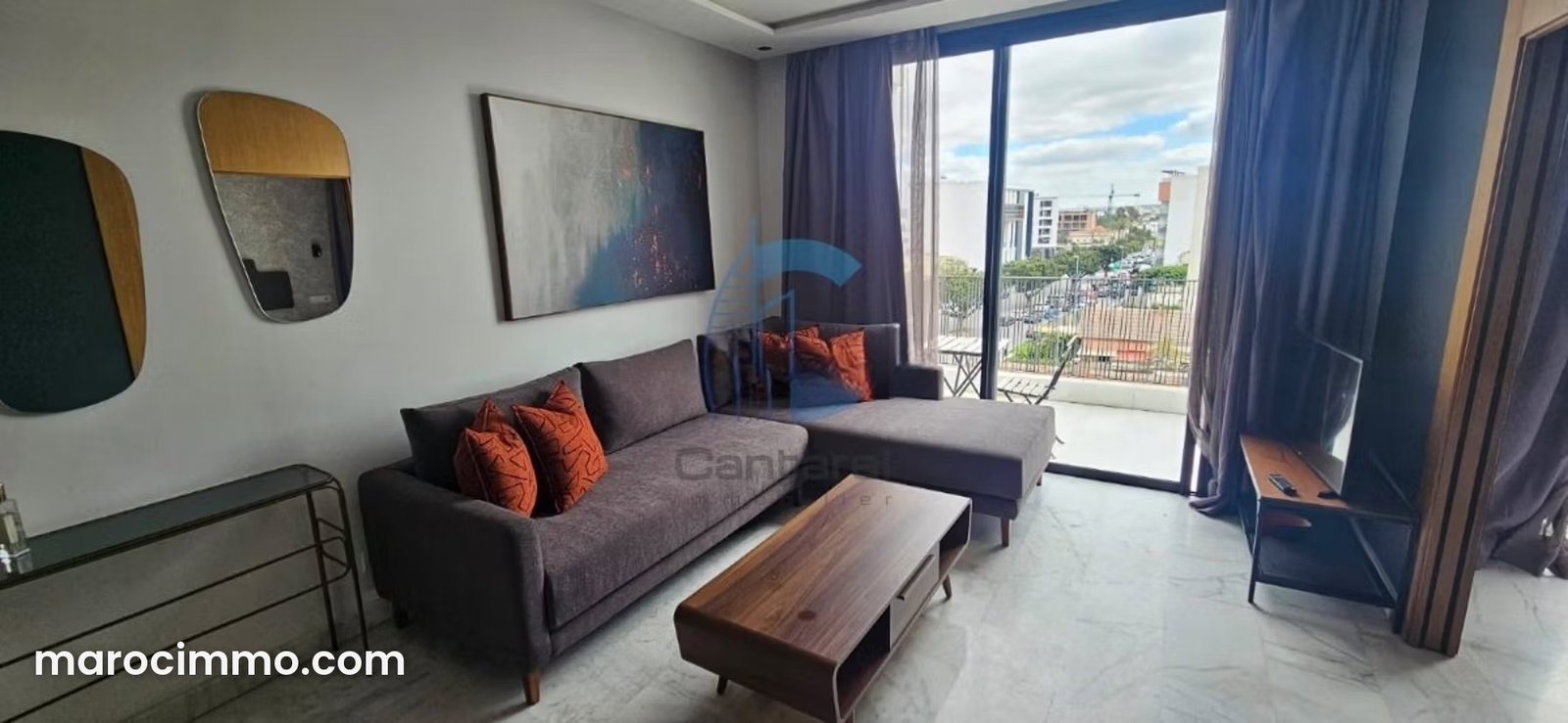 Furnished Studio with Terrace and Garage in Ferme Bretonne, Casablanca — Casablanca