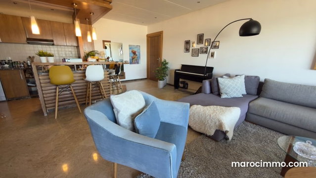 Vue Mer Exceptionnelle – Appartement Haut Standing 122m² à Dar Bouazza — 3