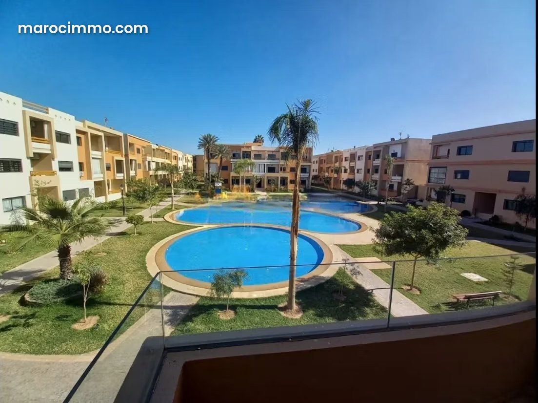 Apartment with terrace and swimming pool in Hay Lalla Haya, Marrakech — Marrakesh