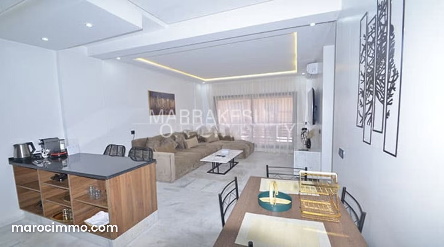 Appartement meublé 54 m², terrasse, Guéliz, Marrakech — Marrakech