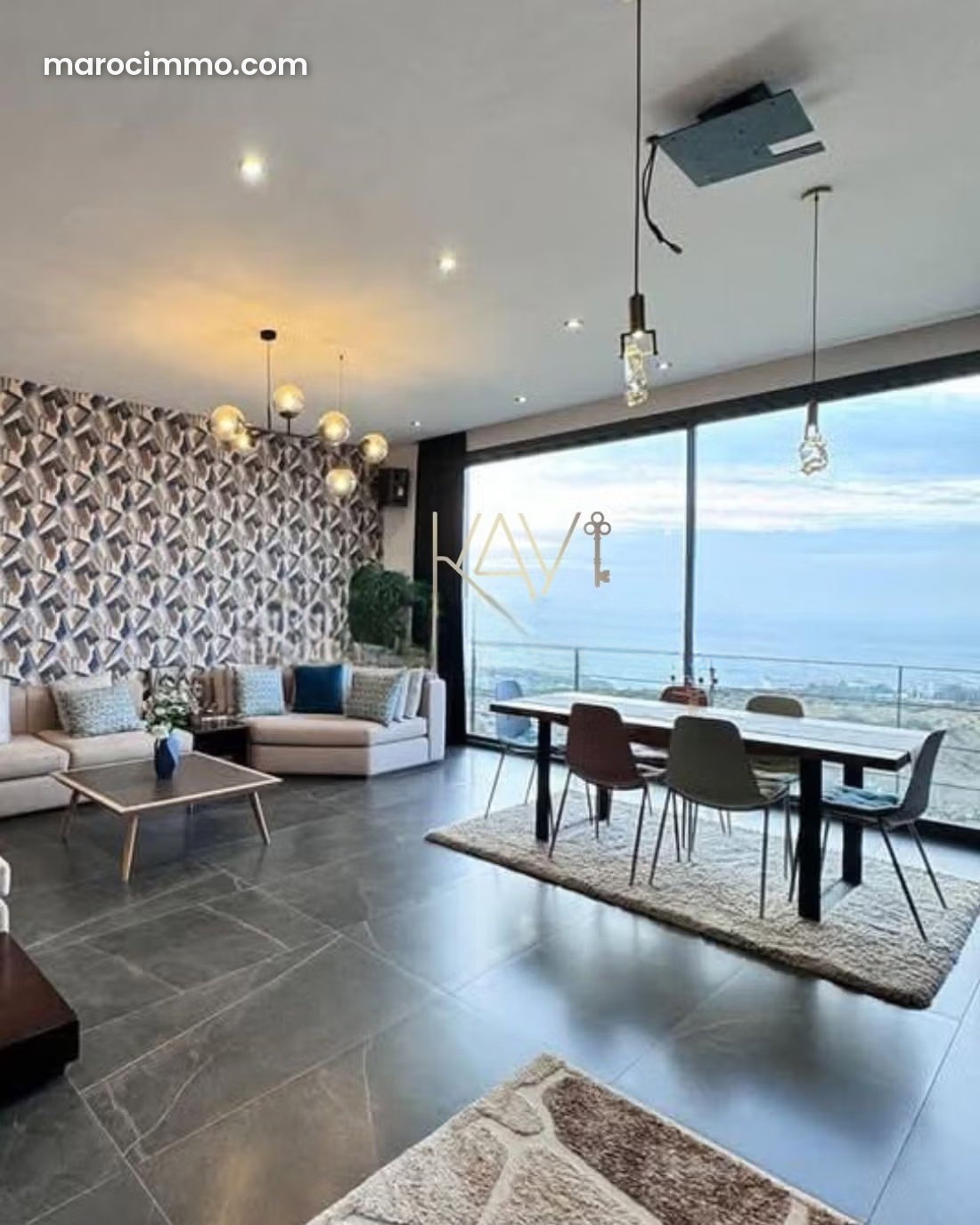 Villa 340 m² vue mer panoramique, piscine et spa à Manar, Tanger — Tanger