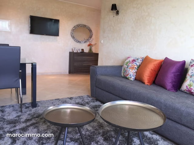 Furnished Apartment with Pool in Achakar Tanger — 2