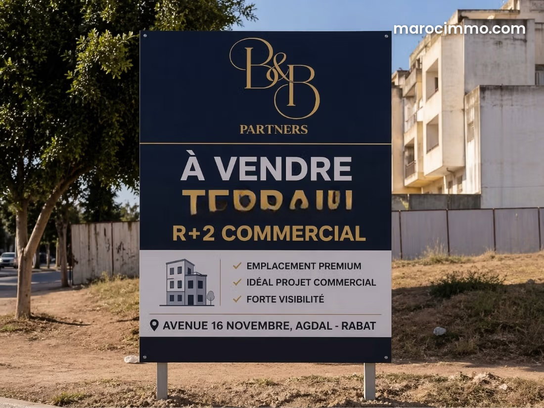 Commercial plot for sale in Agdal, in the heart of Rabat — Rabat