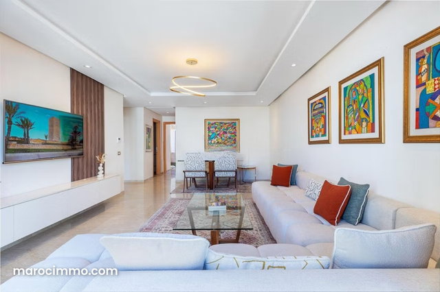 Appartement meublé haut standing à louer Emplacement premium à Rabat — 5