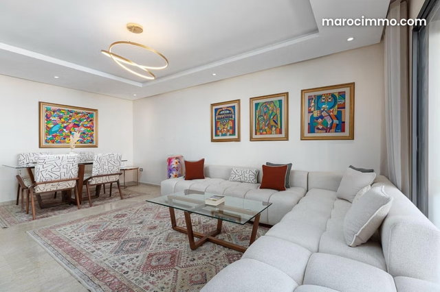 Appartement meublé haut standing à louer Emplacement premium à Rabat — 4