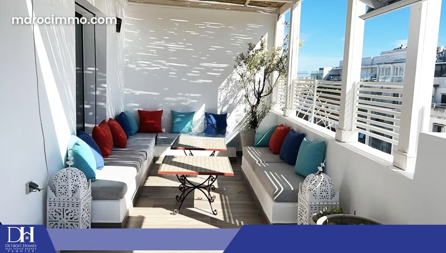 3-Bedroom Apartment with 71 m² of Terraces, Central Tangier — Tangier