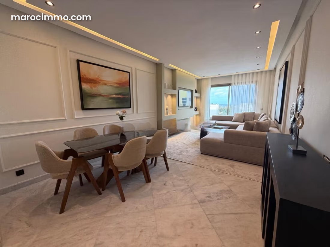 Furnished 140 m² Apartment with Sea Views, Bourgogne, Casablanca — Casablanca